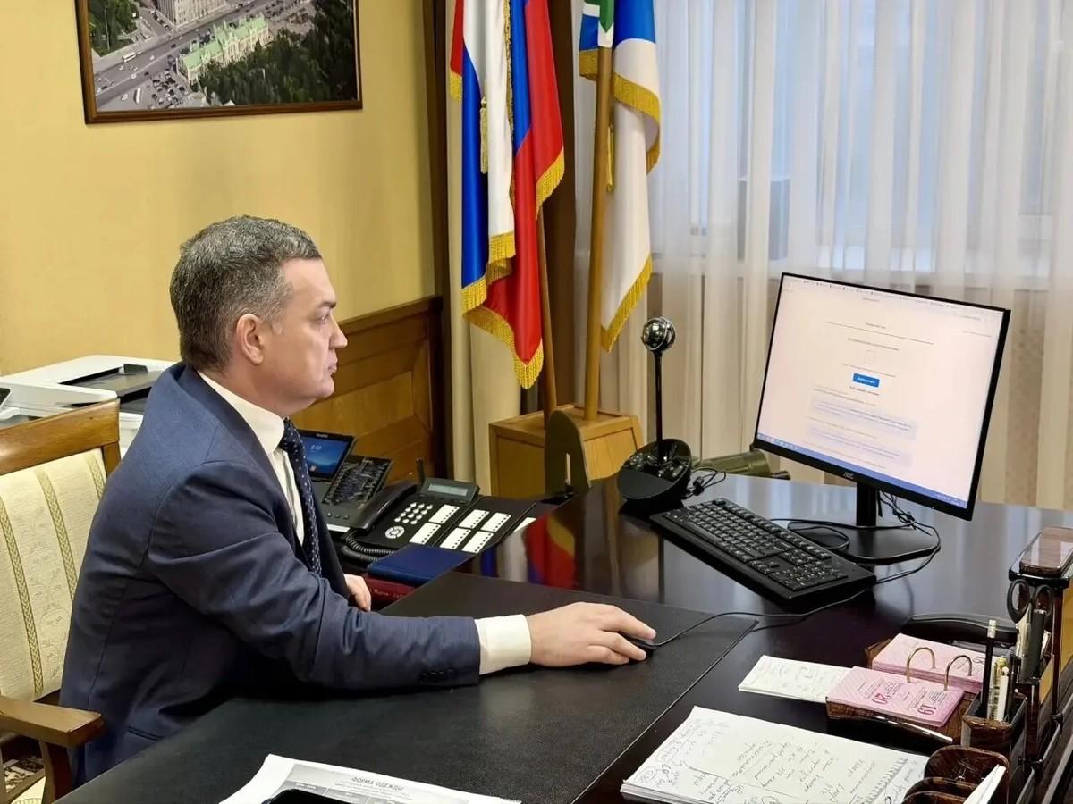 Мэр Новосибирска Максим Кудрявцев проголосовал на выборах в Госдуму